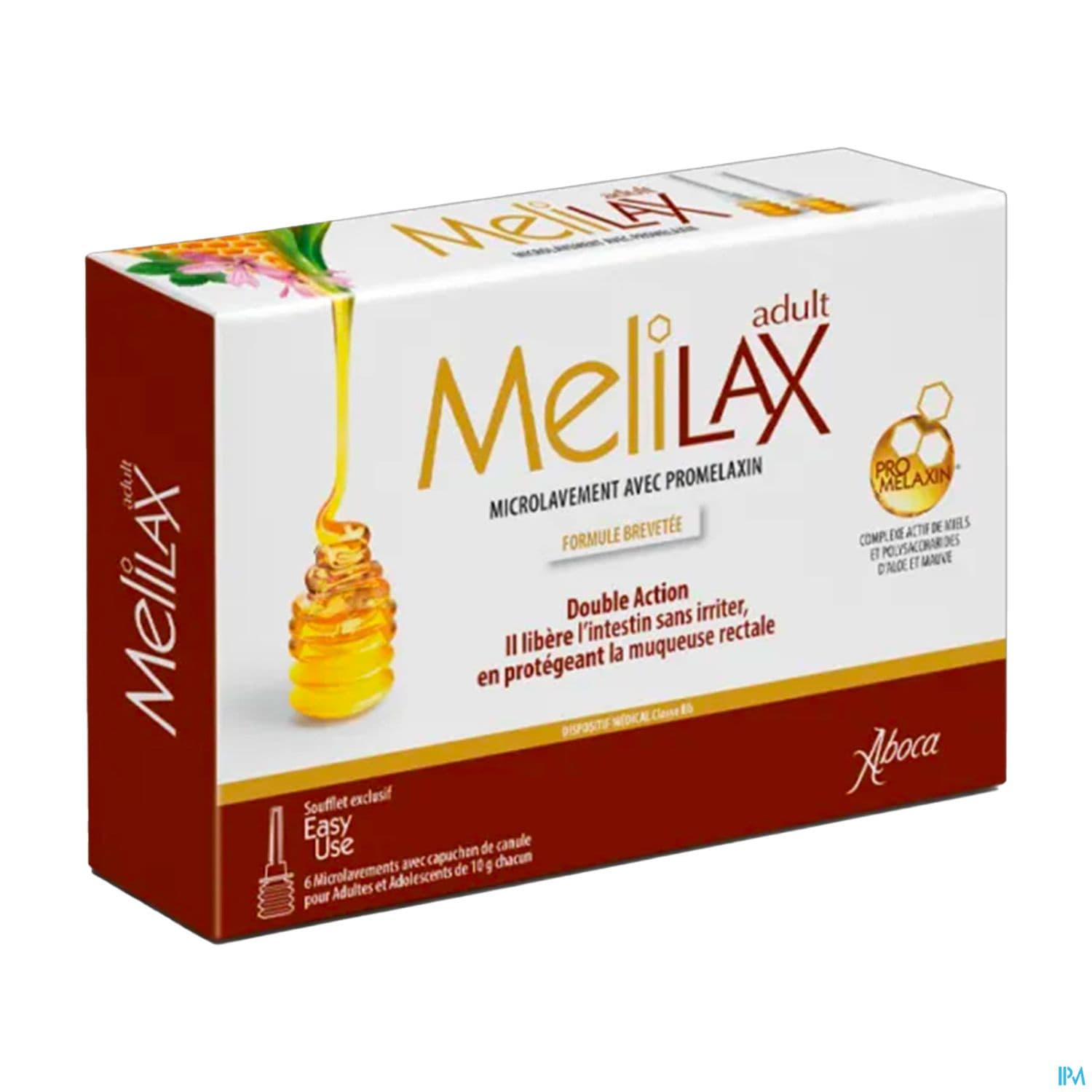 Aboca Melilax Adulte Microlavement Miel 10ml X6