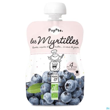 POPOTE COMPOTE MYRTILLE 120G
