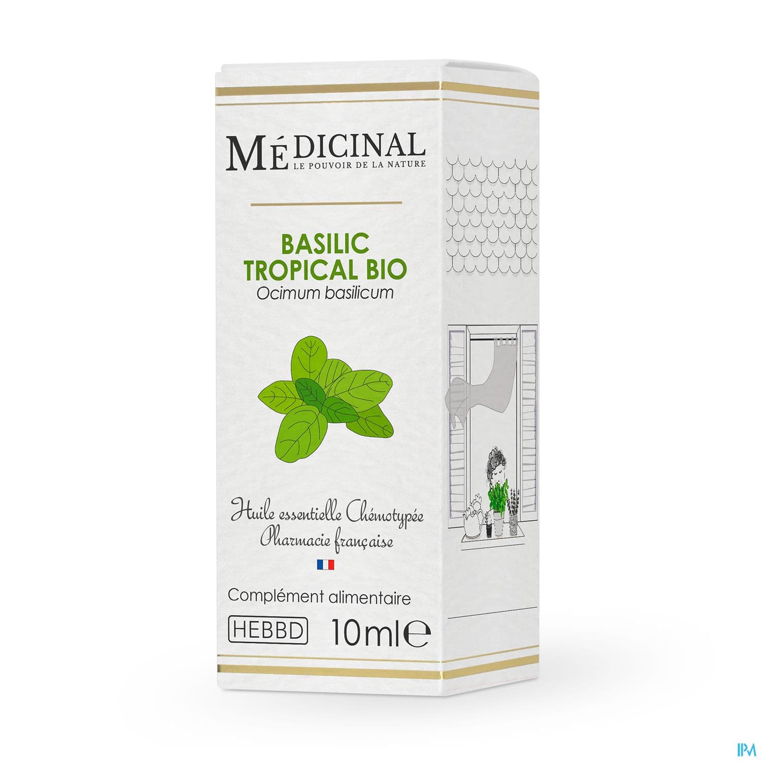 Medicinal Huile Essentielle Basilic Tropical Bio 10ml