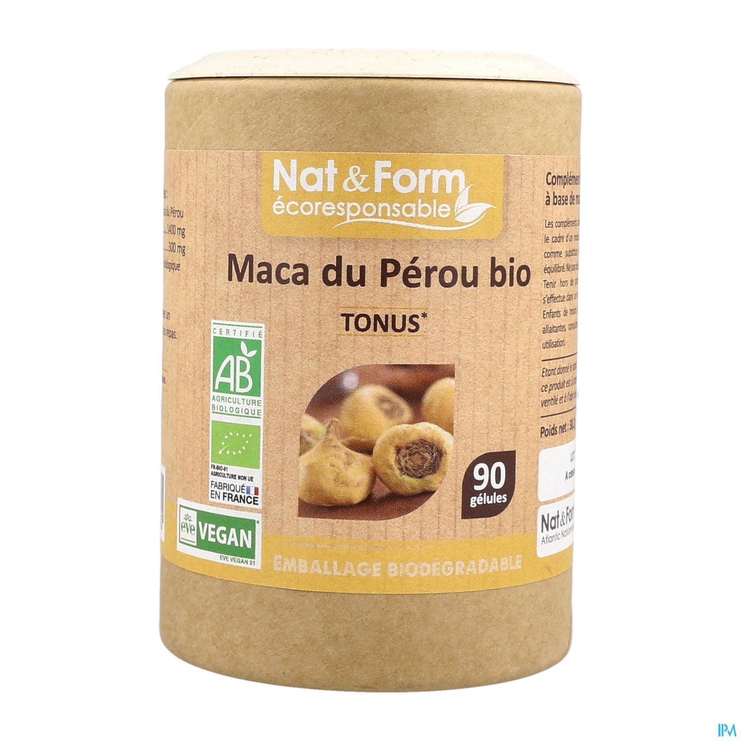 Nat Et Form Ecoresponsable Maca Du Perou Bio Gelule Vegetale 90