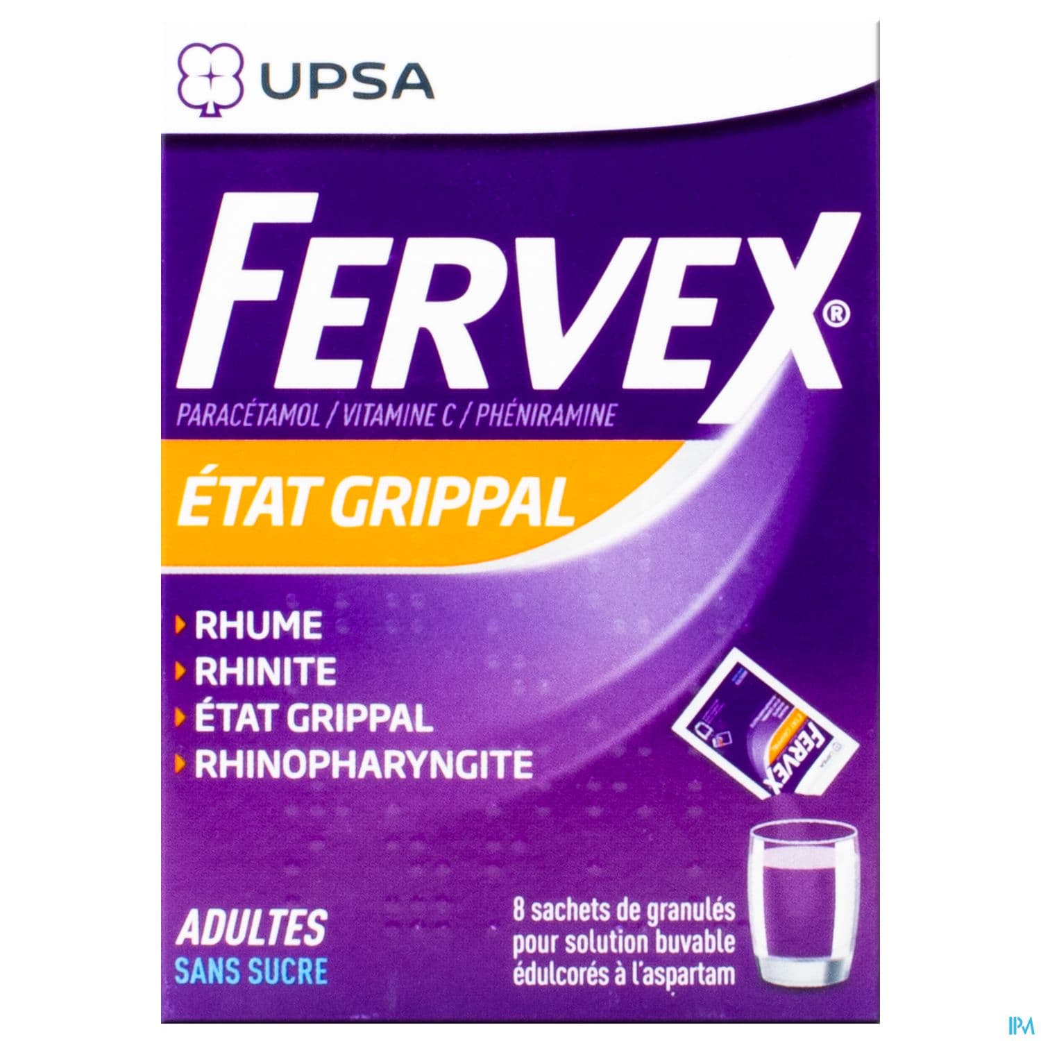 FERVEX ADULTES S/S SACHET 8