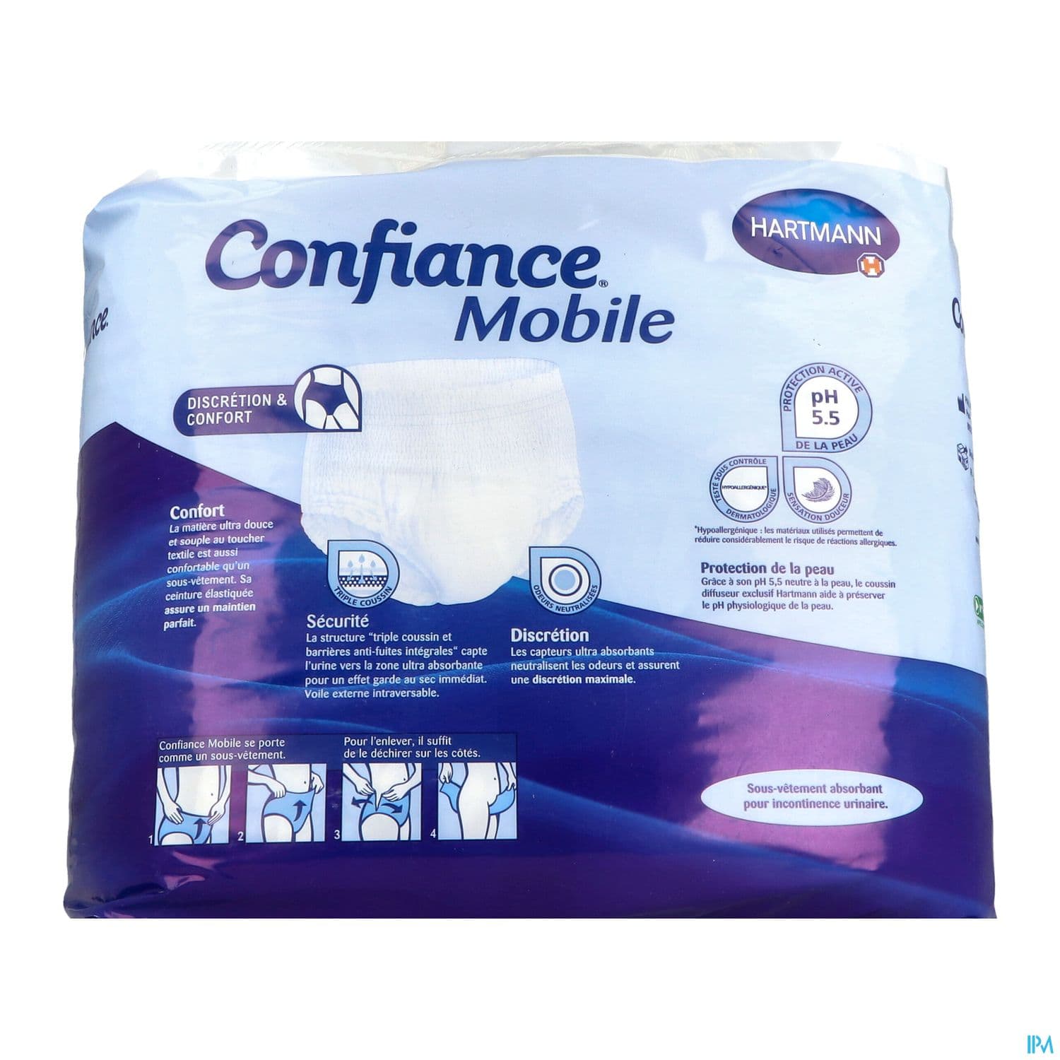 Hartmann Confiance Mobile Absorption 6 Slip Absorbant l 14