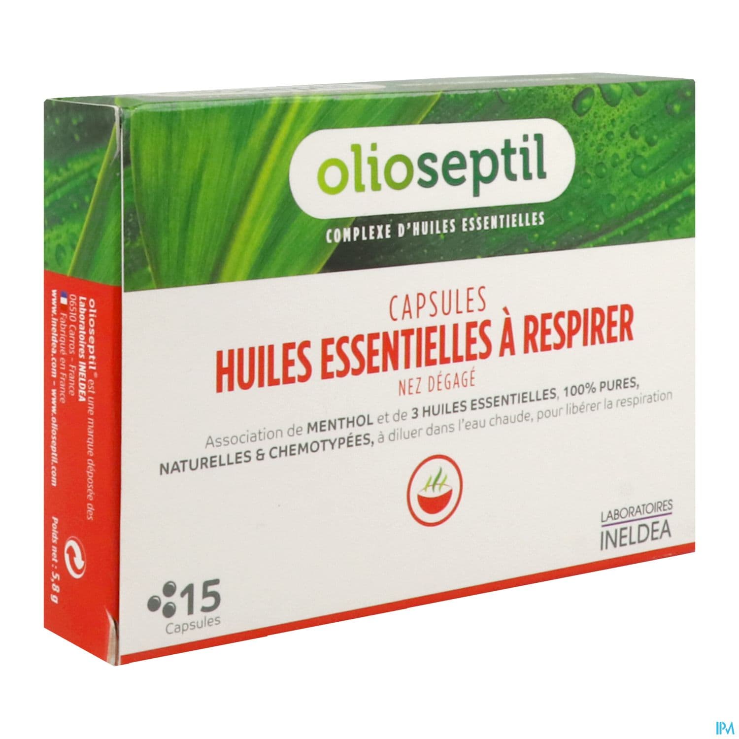 OLIOSEPTIL HE RESPIRER CAPS 15