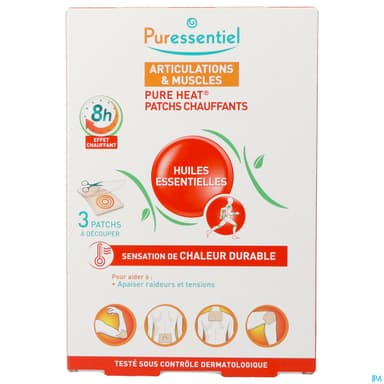 Puressentiel Patch Chauffant Pure Heat Articulations Muscles X3
