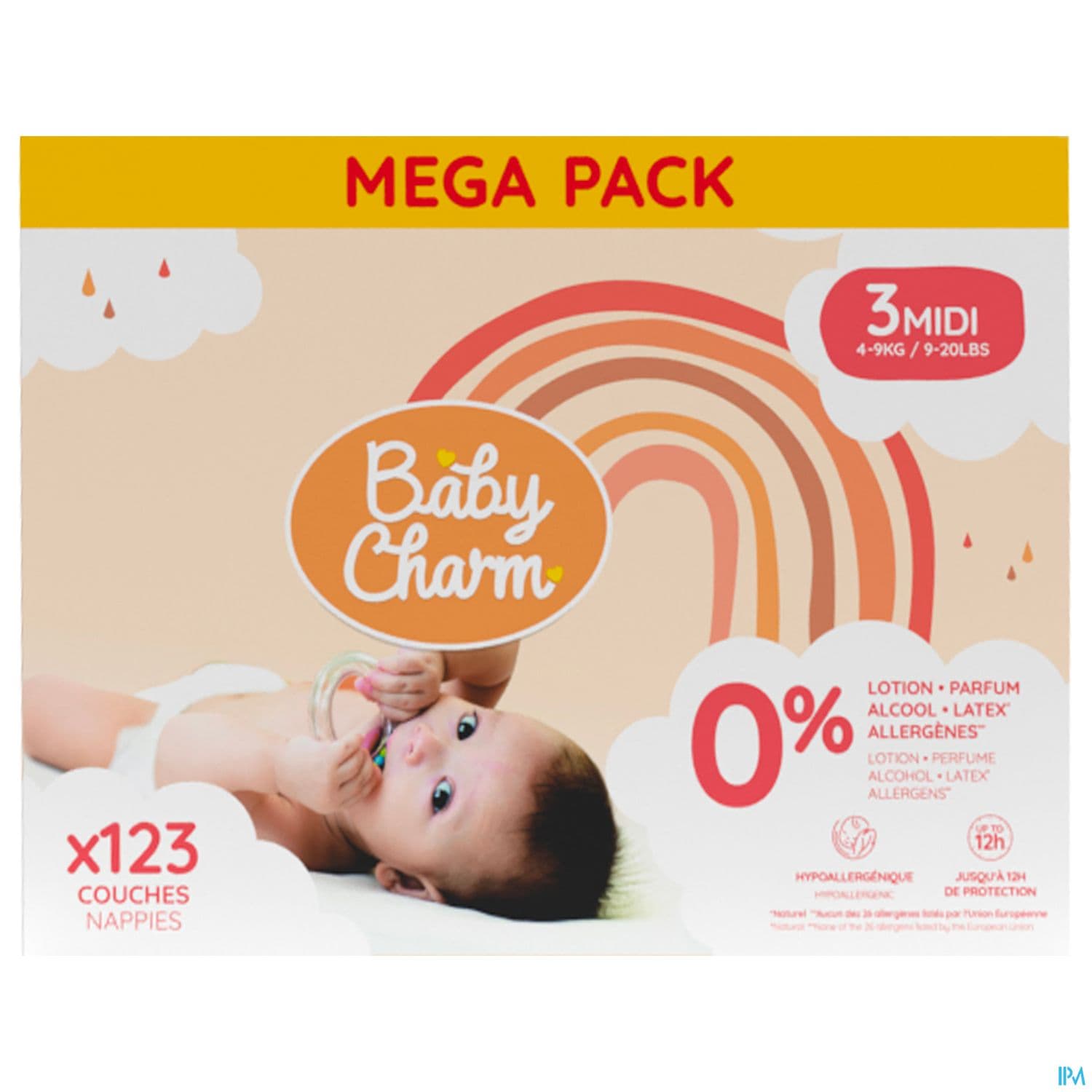 BABY CHARM COUCHE MIDI 4-9KG X123
