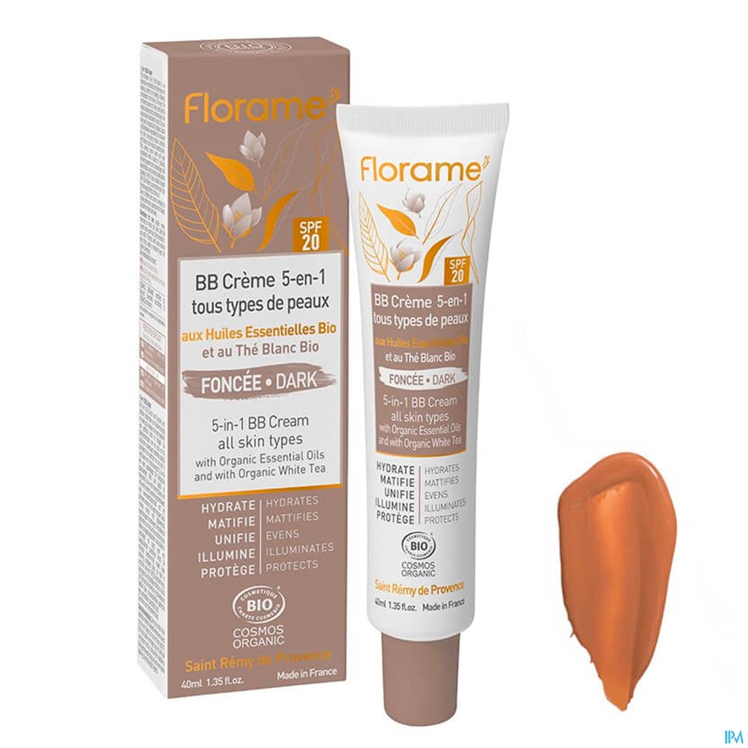 Florame Bb Creme 5en1 Spf20 Bio Teinte Fonce 40ml
