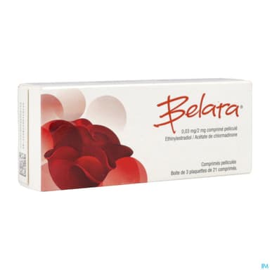 Belara 0mg03/2mg Comprime 21 X3