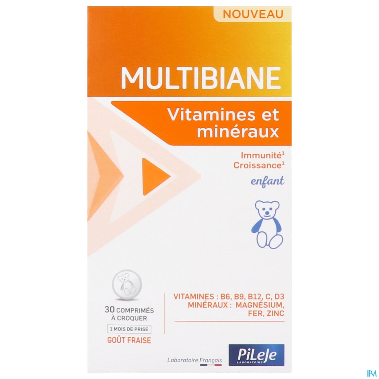 MULTIBIANE VIT/MIN ENF CPR CROQ 30