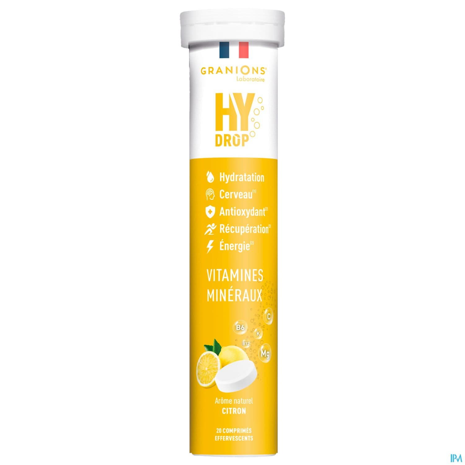 Granions Hydrop Pastille Hydratation Citron Comprime Effervescent 20