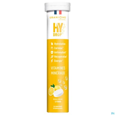 Granions Hydrop Pastille Hydratation Citron Comprime Effervescent 20