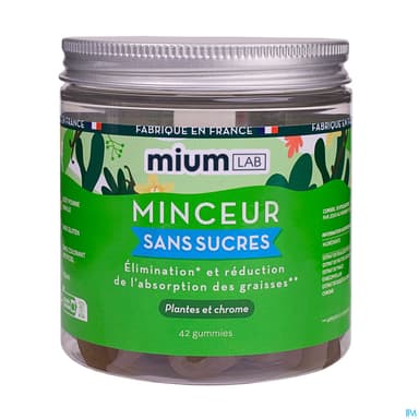 Mium Lab Minceur Sans Sucre Gummies 42