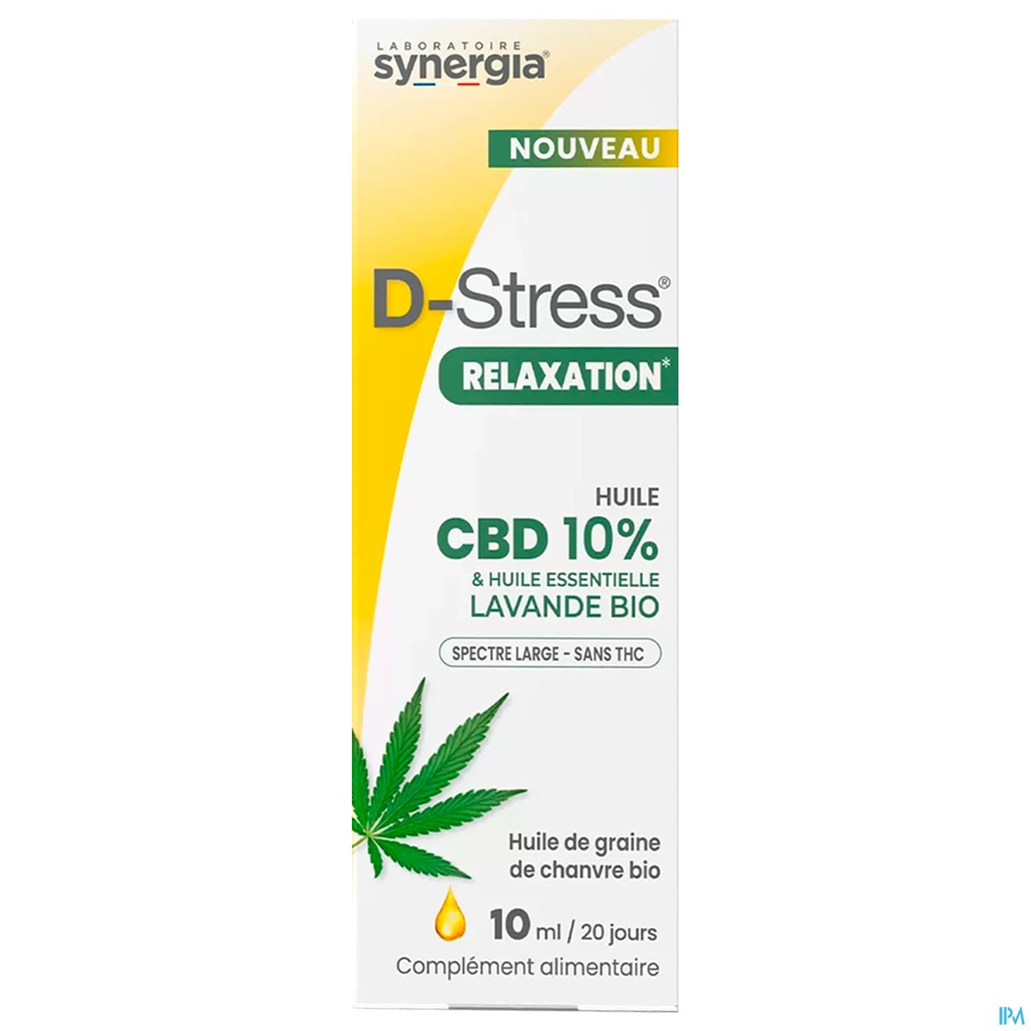 Synergia D Stress Relaxation Huile Cbd 10ml