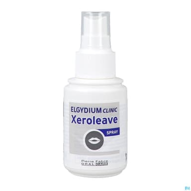 Elgydium Clinic Xeroleave Spray Buccal Lubrifiant Pour Bouche Seche Dispositif Medical 70ml