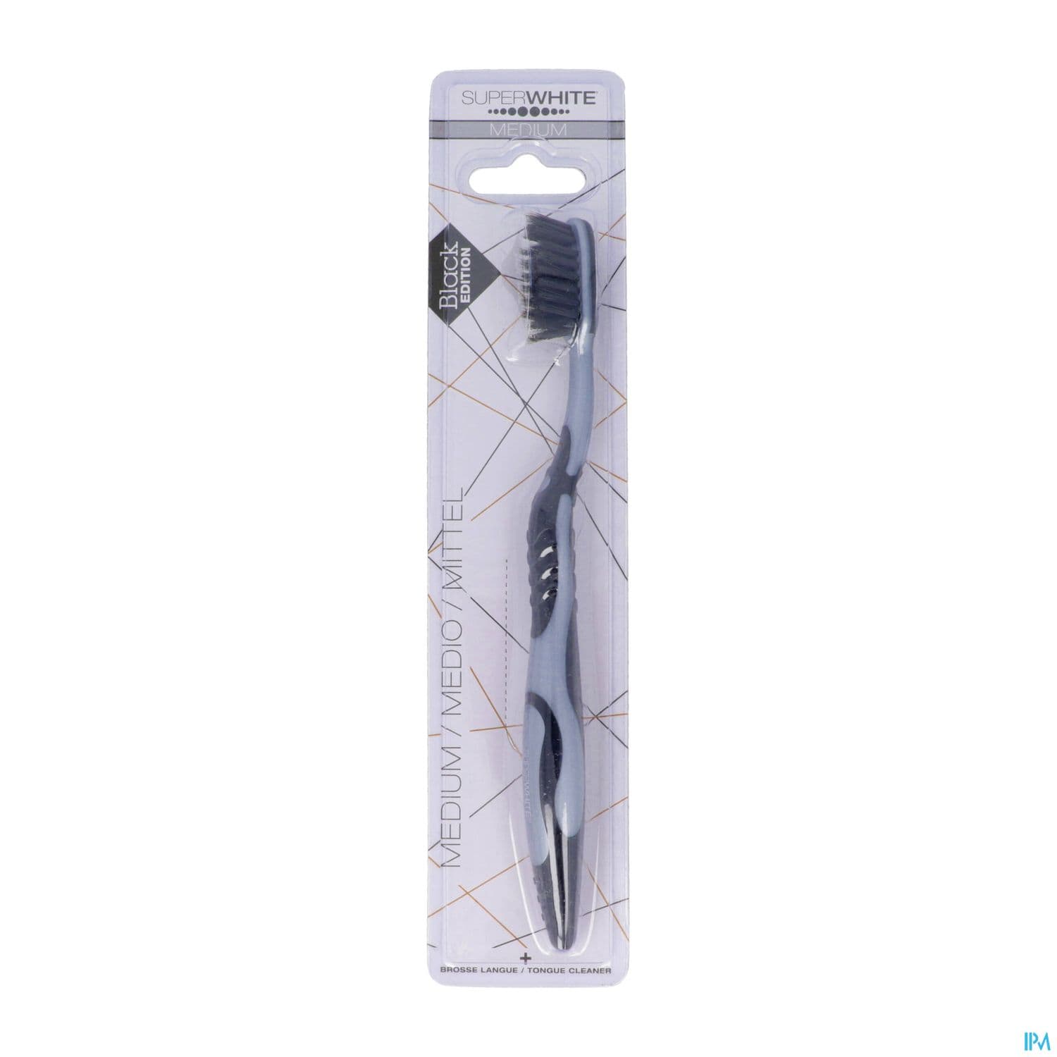 Superwhite Brosse A Dents Black Edition Medium