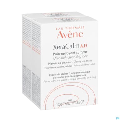 XERACALM AD PAIN NETTOYANT 100GX2