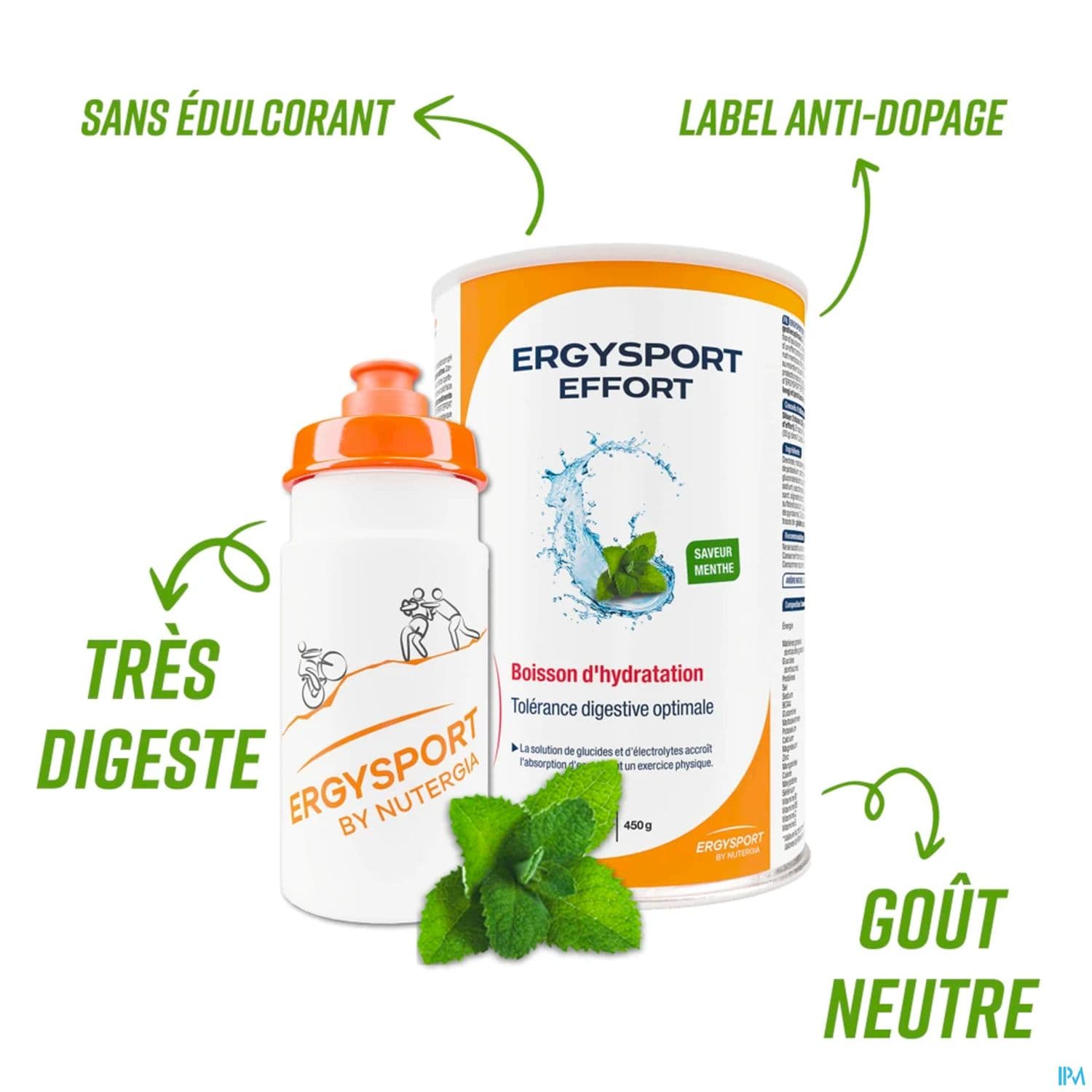 ERGYSPORT EFFORT BOISS MENTHE 450G