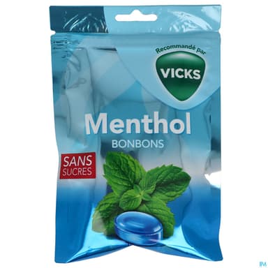 VICKS BONBONS MENTHOL SS 72G