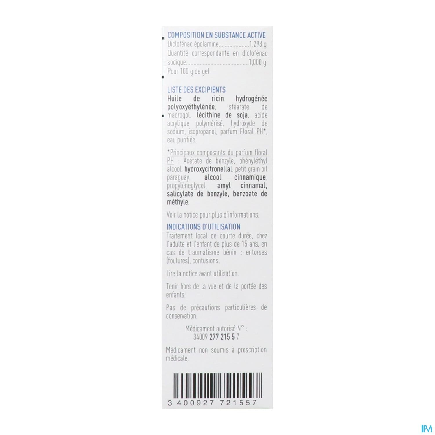 Flector Effigel 1% Gel Flacon 50g