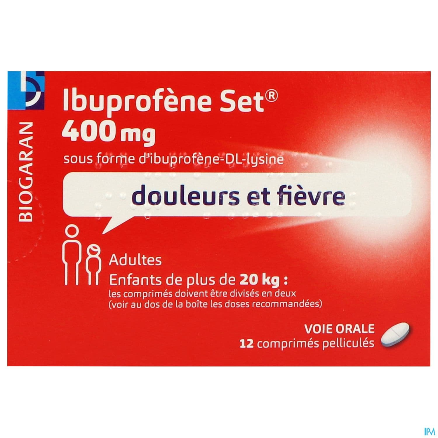 IBUPROFENE 400MG SET CPR 12