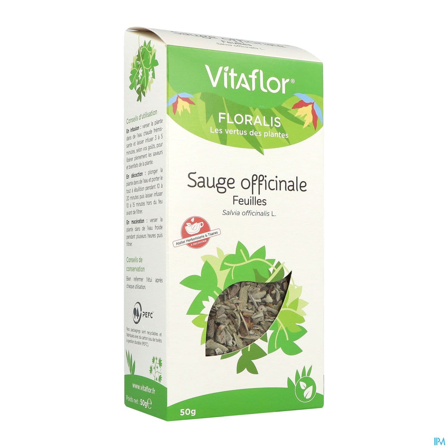 SAUGE VITAFLOR FEUIL TAM 50G