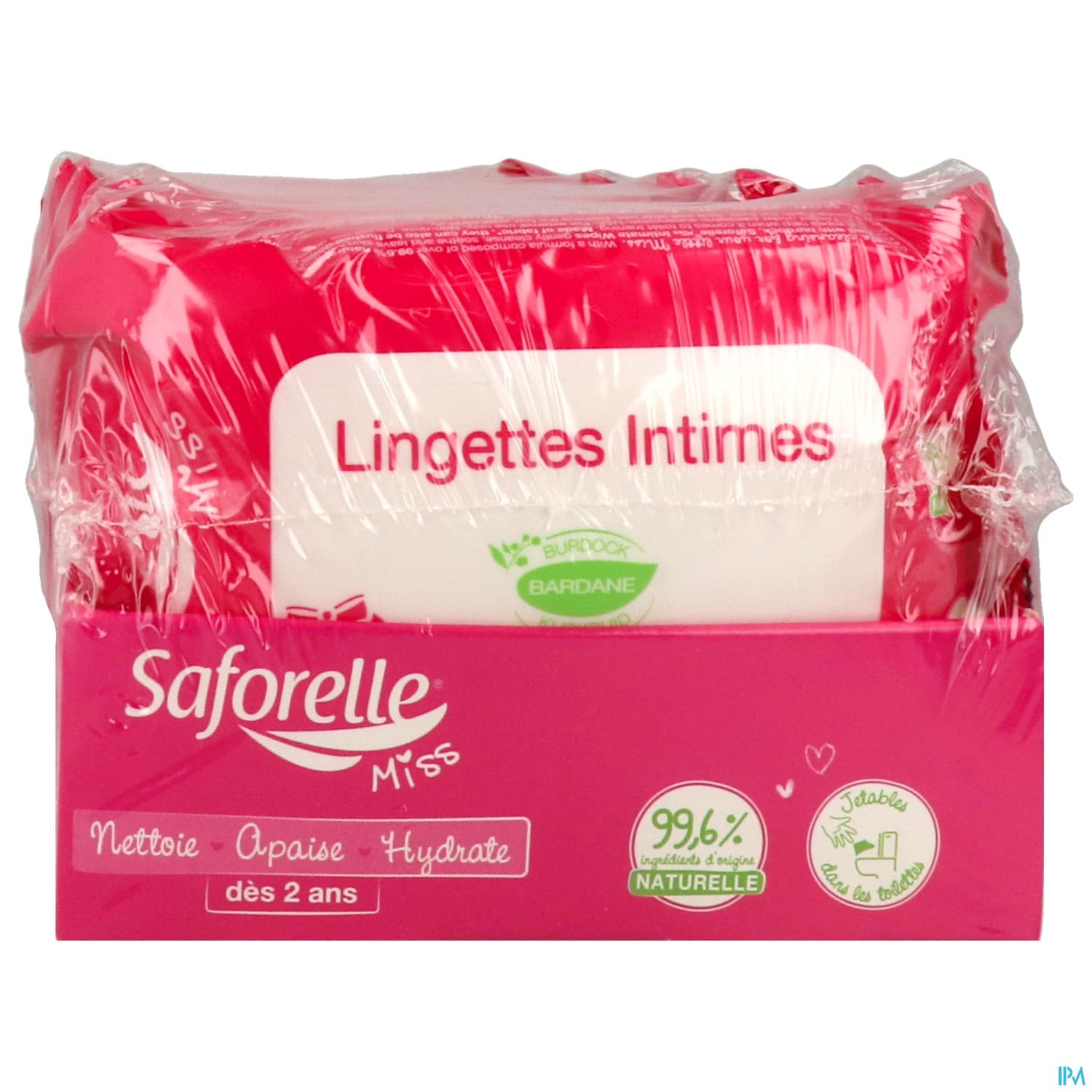 Saforelle Miss Lingettes Intimes Paquet De 25 Presentoir 6
