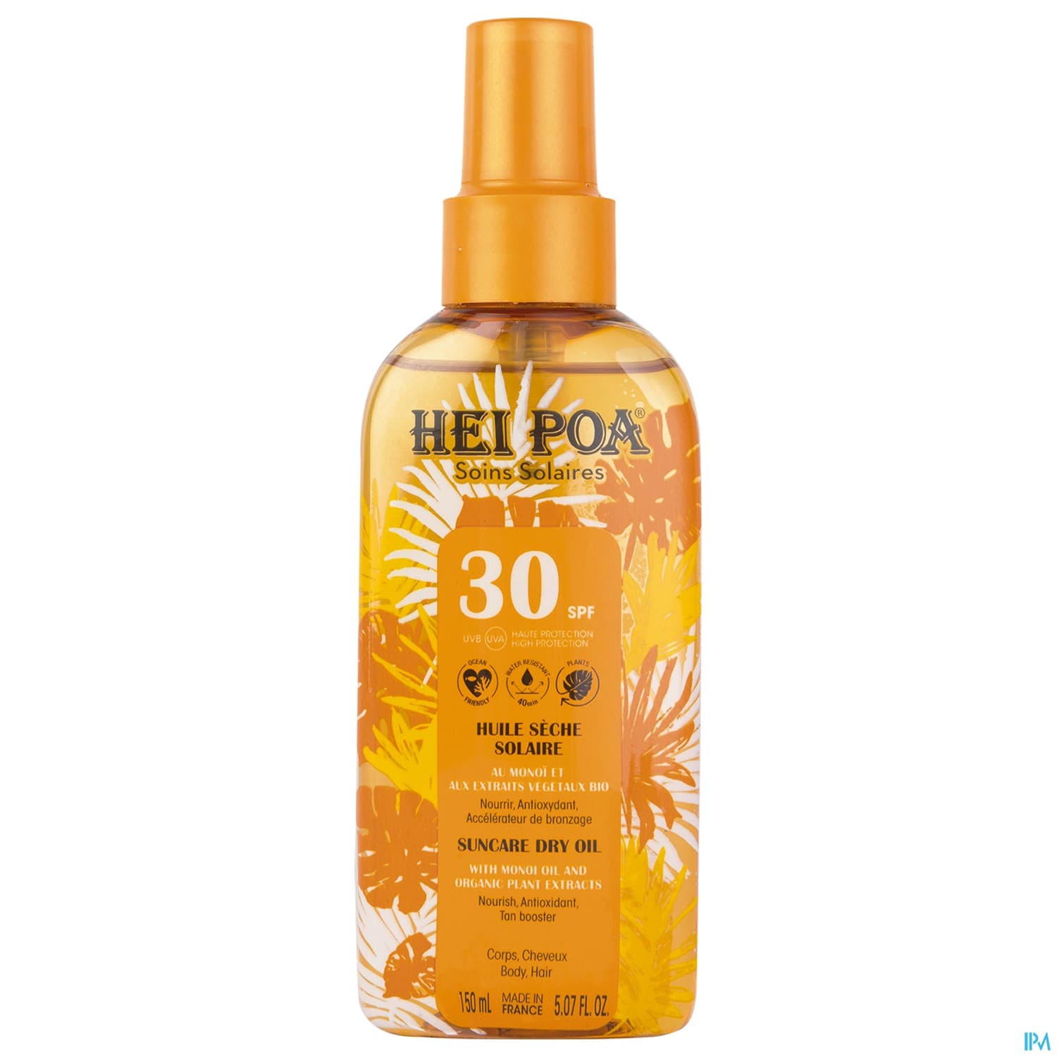 Hei Poa Huile Seche Solaire Spf30 Spray 150ml