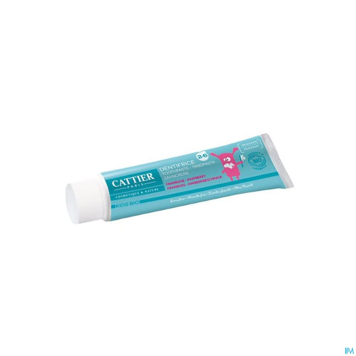 Cattier Kids Dentifrice 2/6ans Framboise 50ml