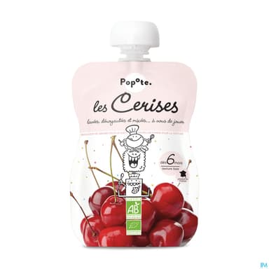POPOTE COMPOTE CERISE 120G