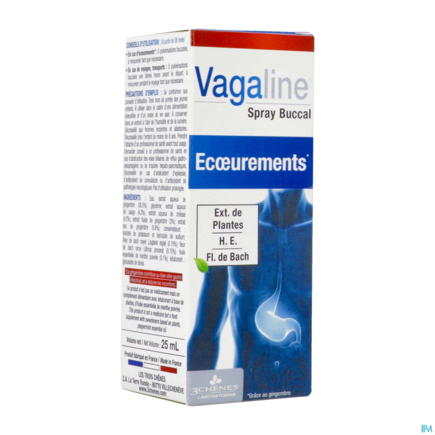 3 CHENES VAGALINE SPR BUCCAL 25ML