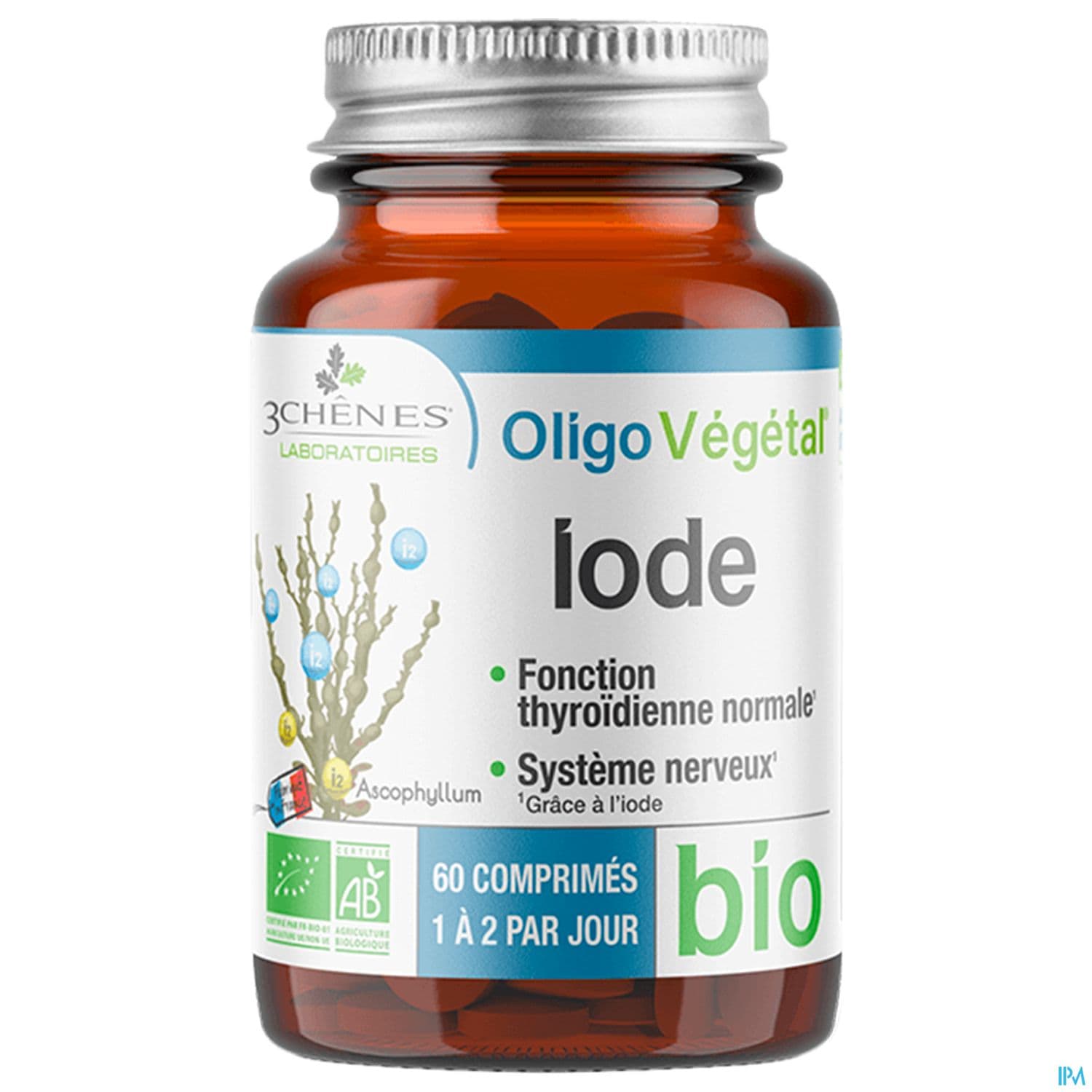 3 CHENES OLIGOVEG BIO IODE CPR60