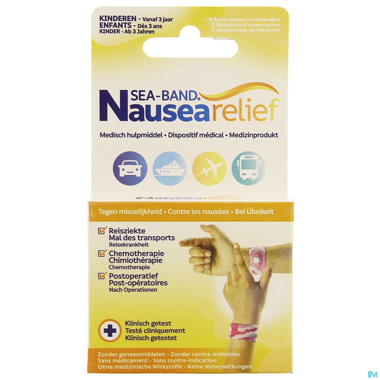 SEA-BAND BRACEL NAUS ENFANT ROSE 2