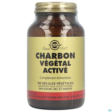 Solgar Charbon Vegetal Active Gelule Vegetale 100