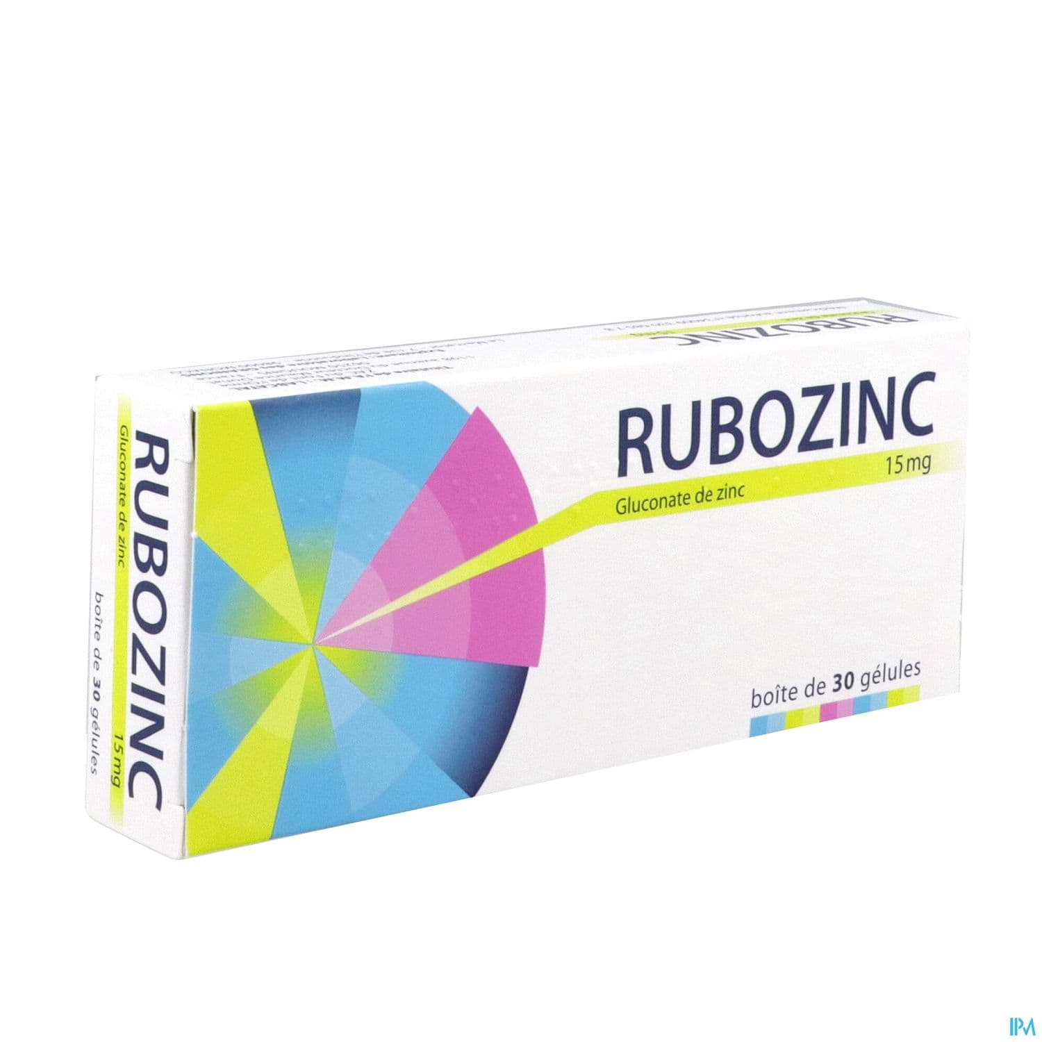RUBOZINC 15MG GELULE 30
