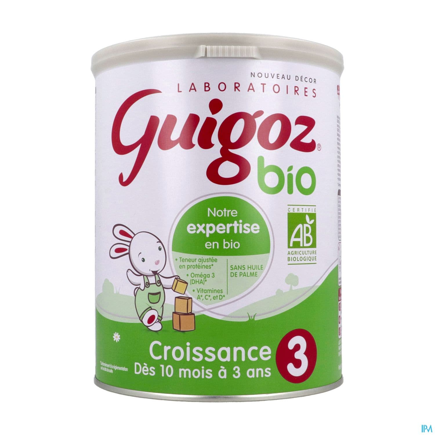 Guigoz 3 Croissance Bio Poudre 800g