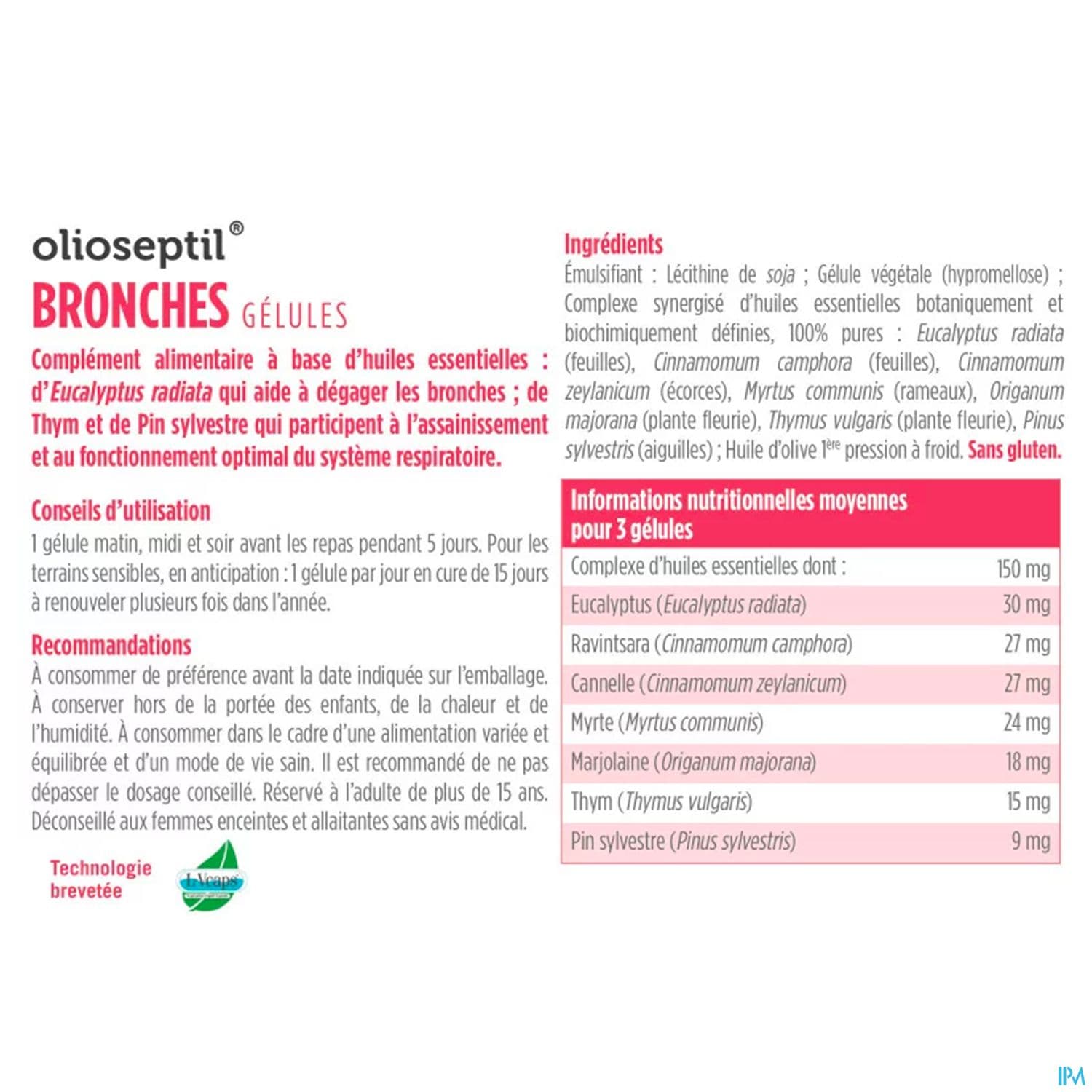 OLIOSEPTIL BRONCHE GELUL 15