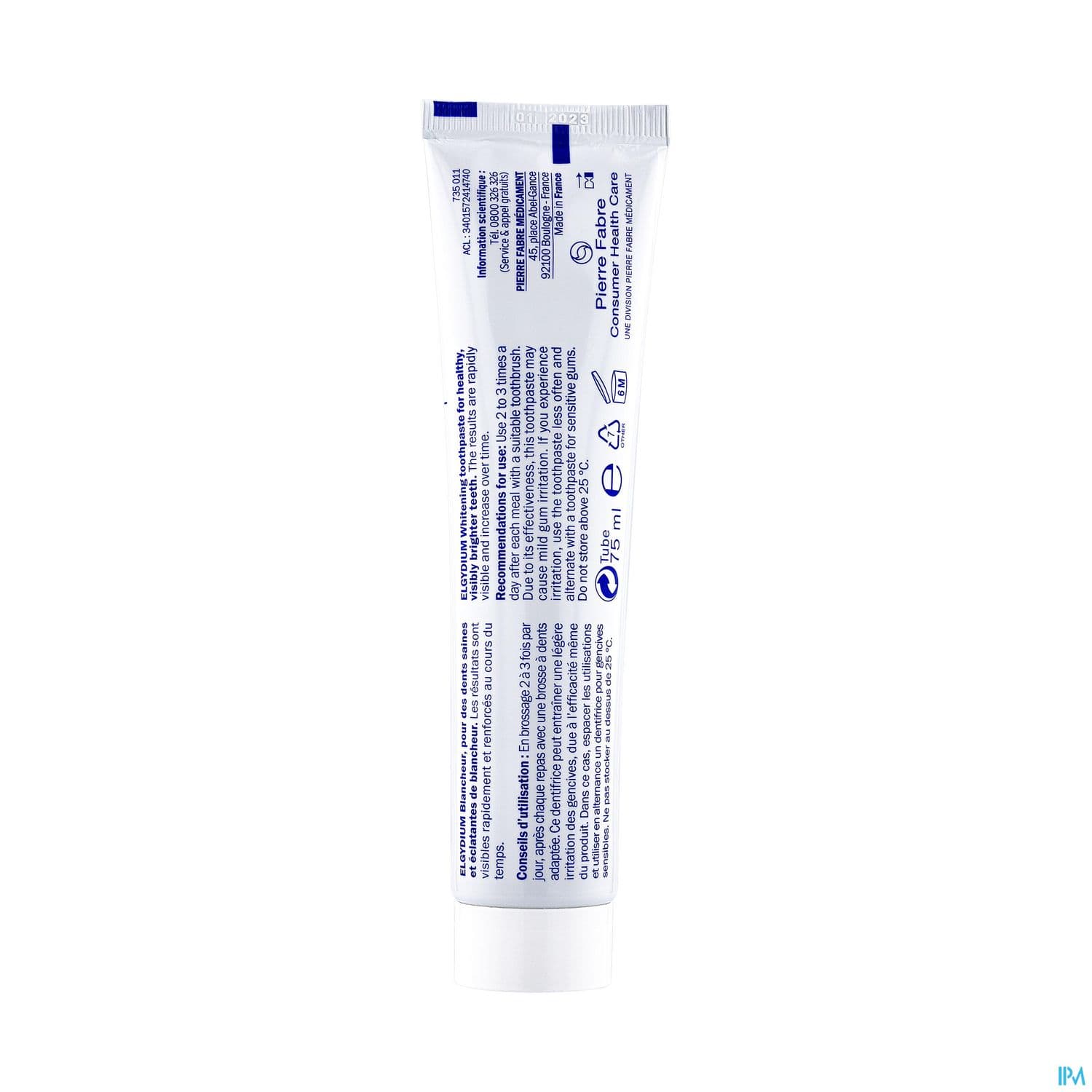 Elgydium Blancheur Dentifrice 75ml
