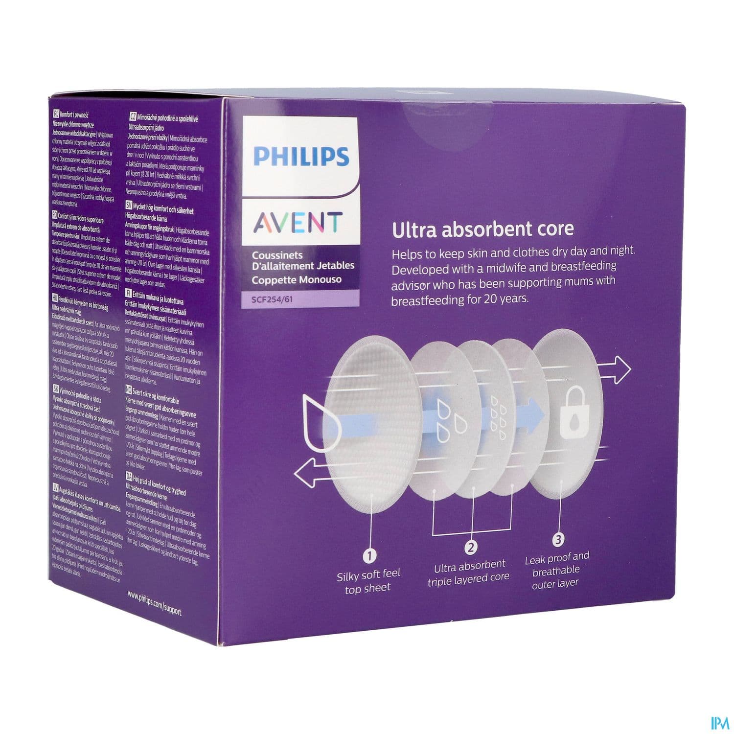 Avent Coussinet Allaitement Jour Nuit Scf254/61 X60