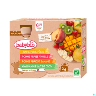 BABYBIO GOURD MULTIPARFUM 8X90G