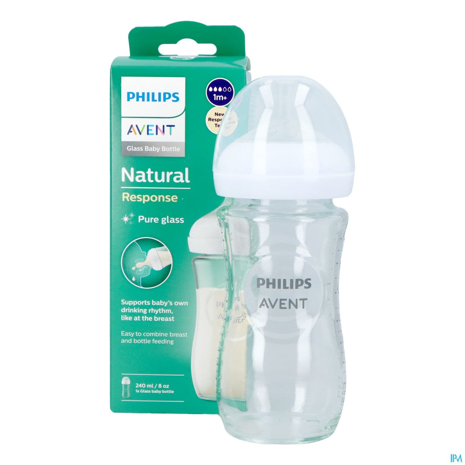 BIB AVENT NAT RESPONSE VERRE 240ML