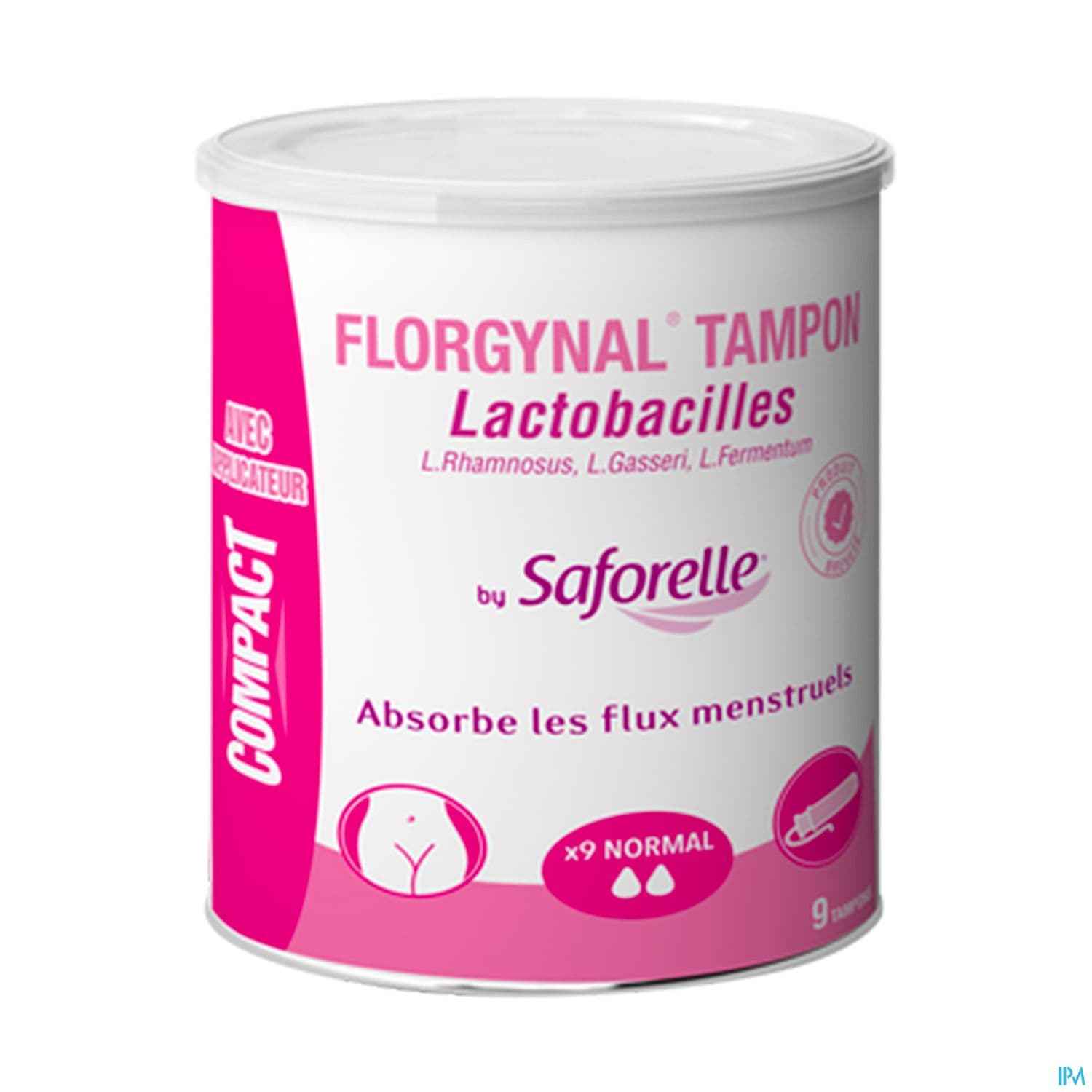 Florgynal Tampon Compact Normal Boite De 9 Tampon Avec Applicateur