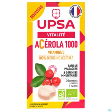 UPSA ACEROLA 1000 BIO CPR CROQ 30