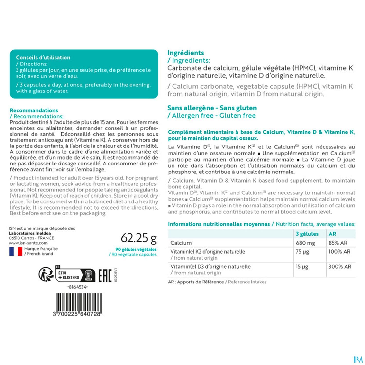 ISN OSTEOBIOL GELUL 90