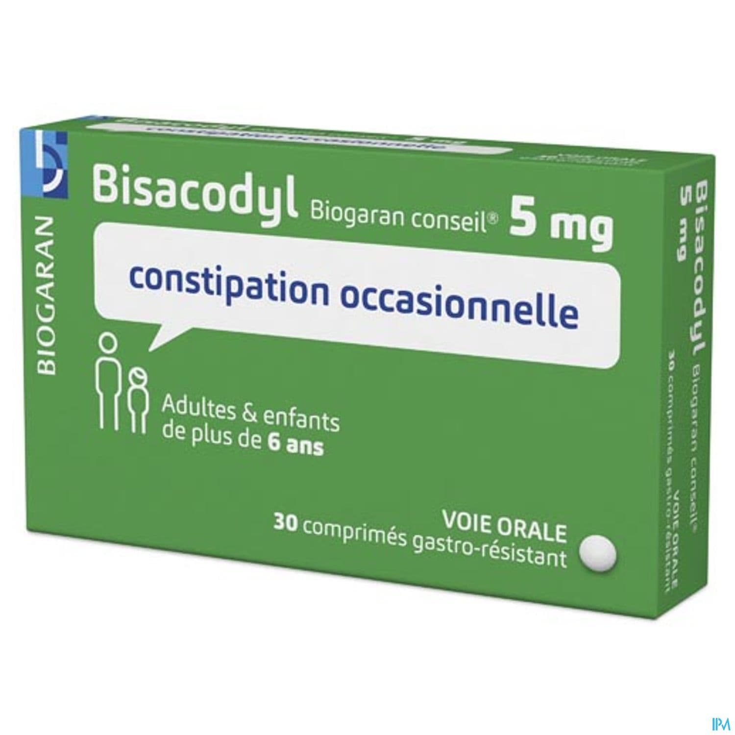 Bisacodyl Biogaran Conseil 5mg Comprime Gastroresistant 30