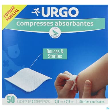 Urgo Compresse Famille Et Nourrisson 7cm5 X 7cm5 Sachet 2 50