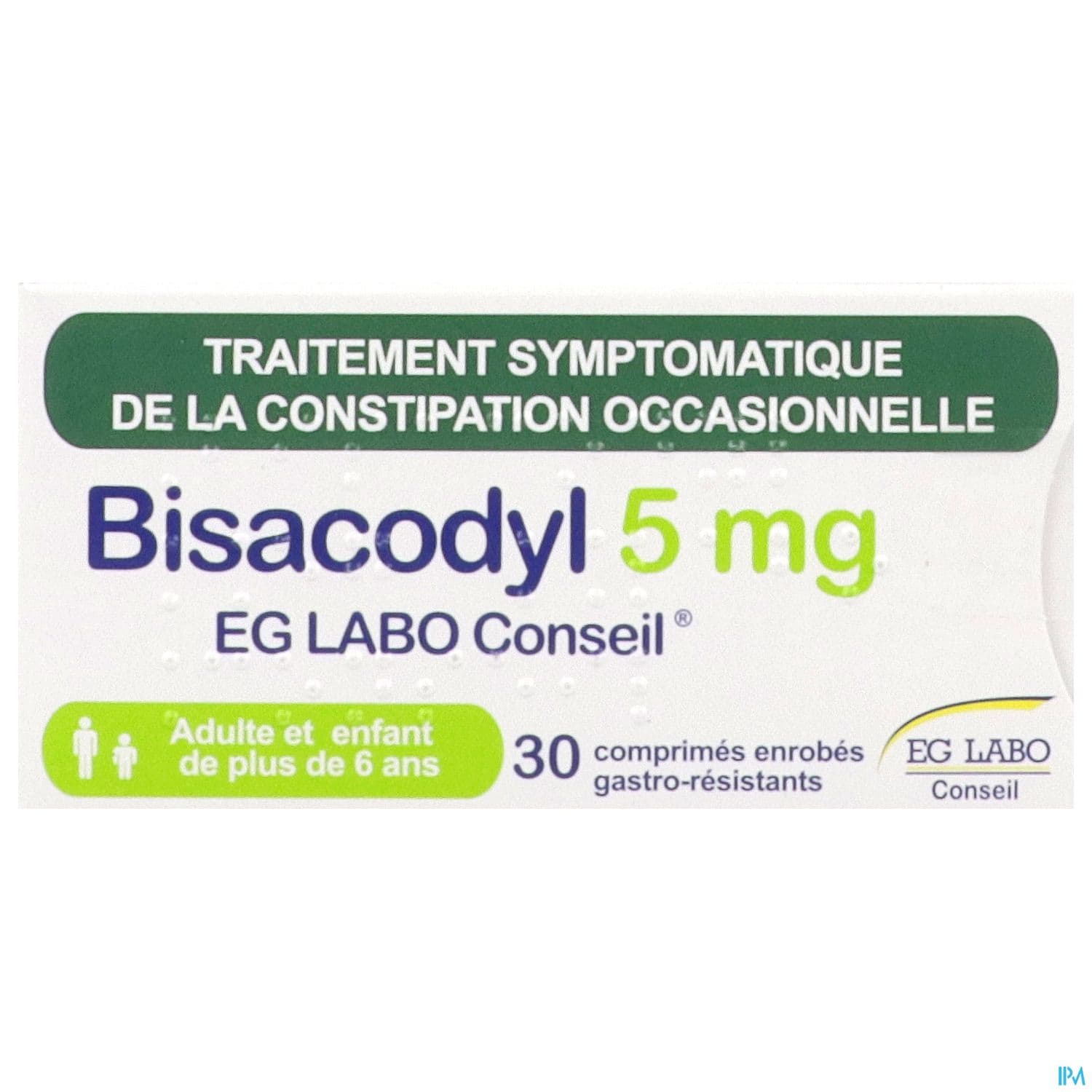 BISACODYL 5MG EG CONS CPR 30