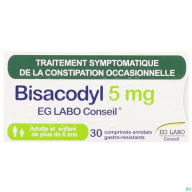 BISACODYL 5MG EG CONS CPR 30