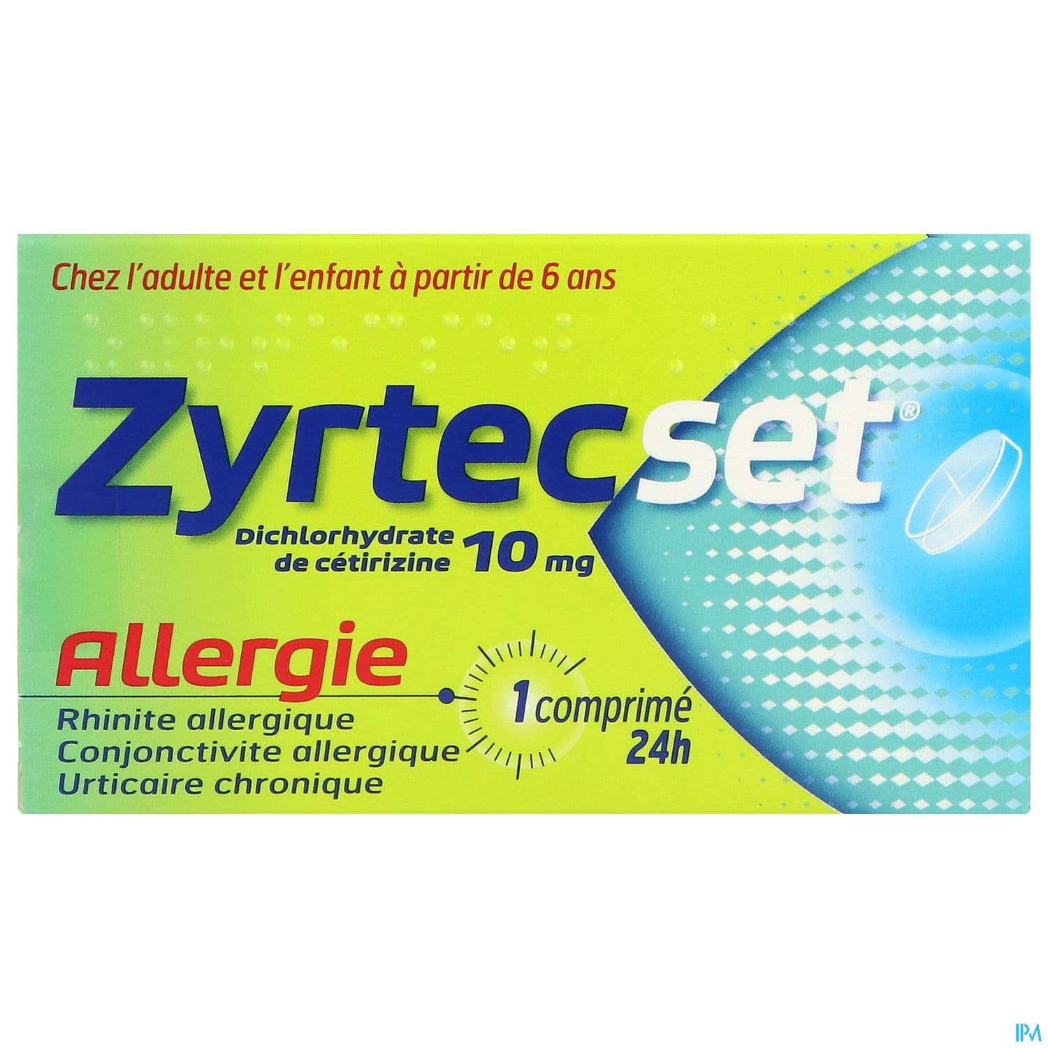 Zyrtecset 10mg Comprime Secable 7