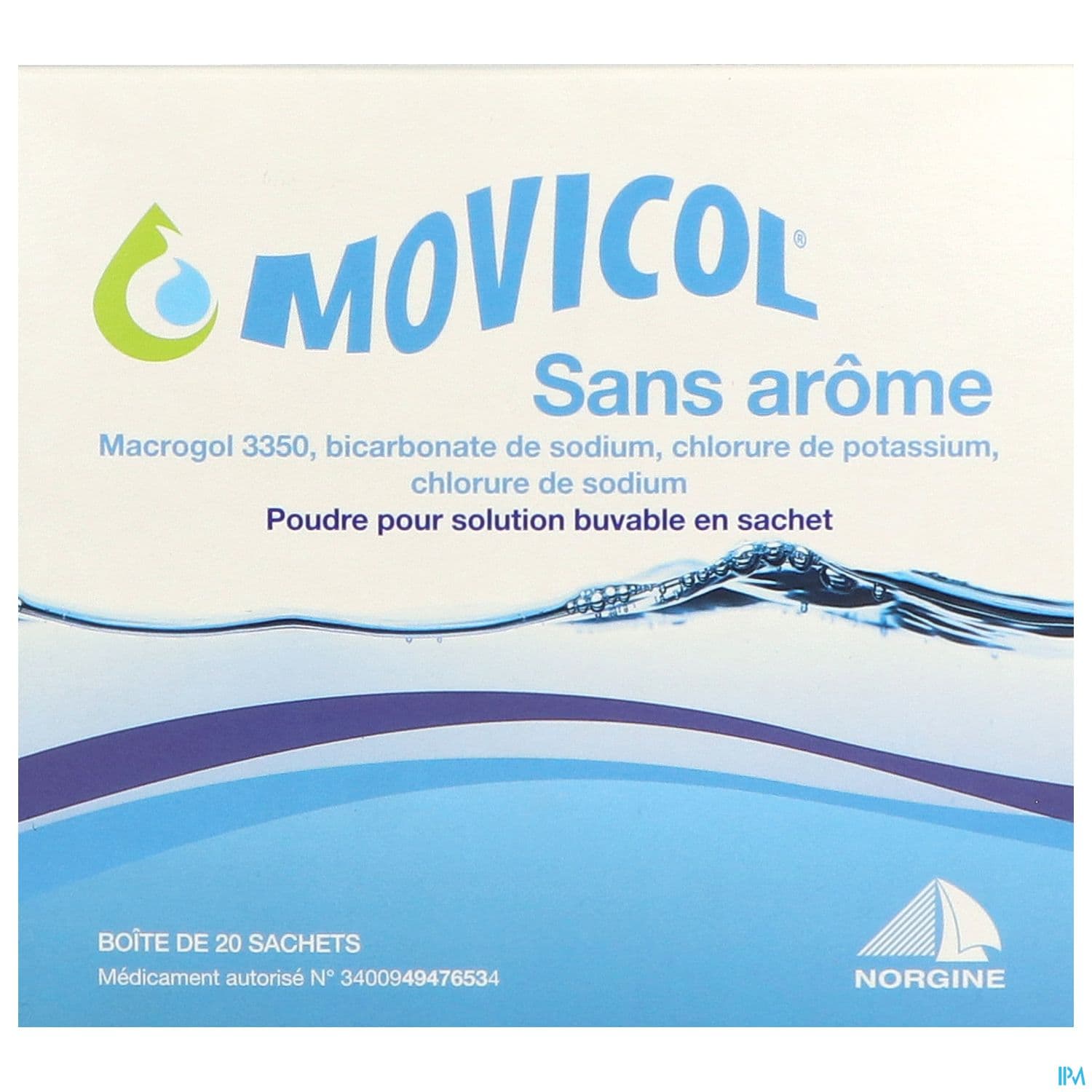 MOVICOL SANS AROME SACHET 20