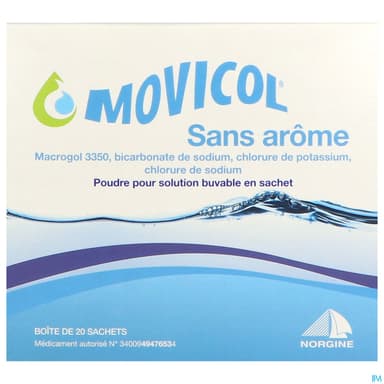 MOVICOL SANS AROME SACHET 20