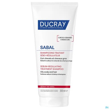 Ducray Sabal Shampooing Traitant Seboreducteur Nouveau 200ml